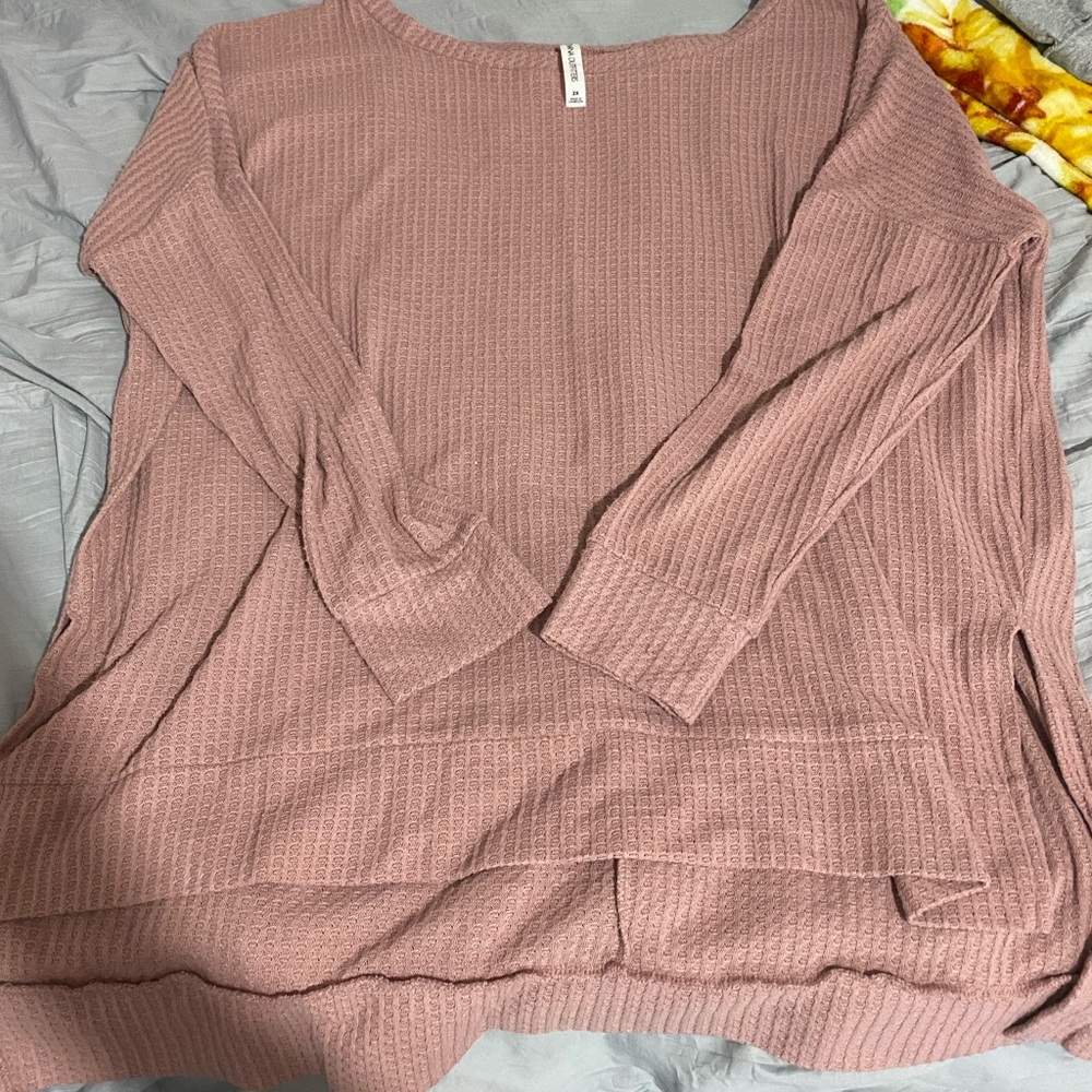 Zenana waffle knit sweater